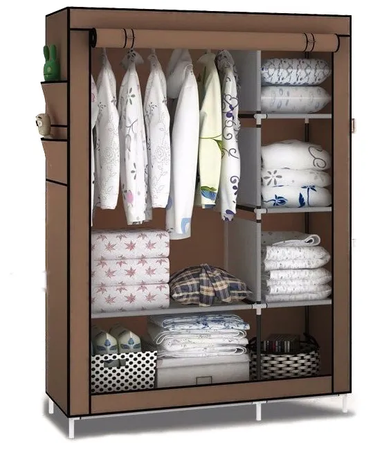 Dulap CREAM Haine 2 compartimente Textil