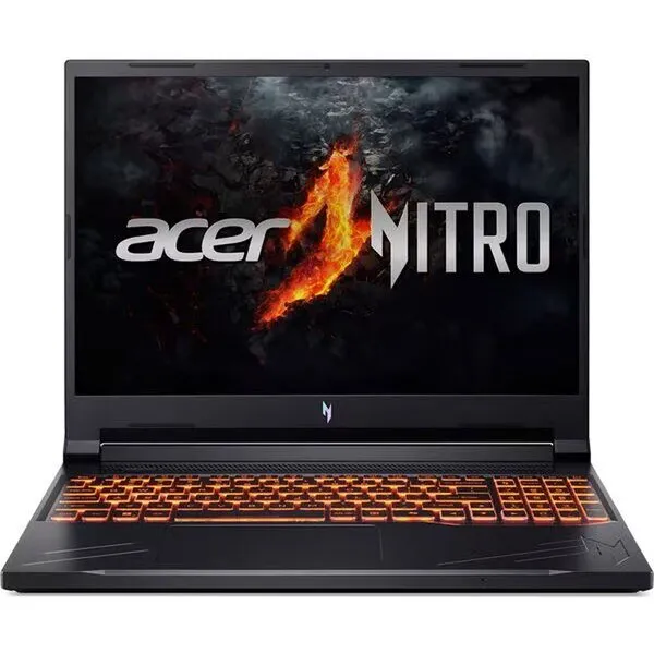 Acer Laptop Acer Nitro V 16 AI, procesor AMD Ryzen AI 5 340, 16 inch, WUXGA, 16GB RAM, 1TB SSD, NVIDIA GeForce RTX 4050 6 GB, No OS, Negru