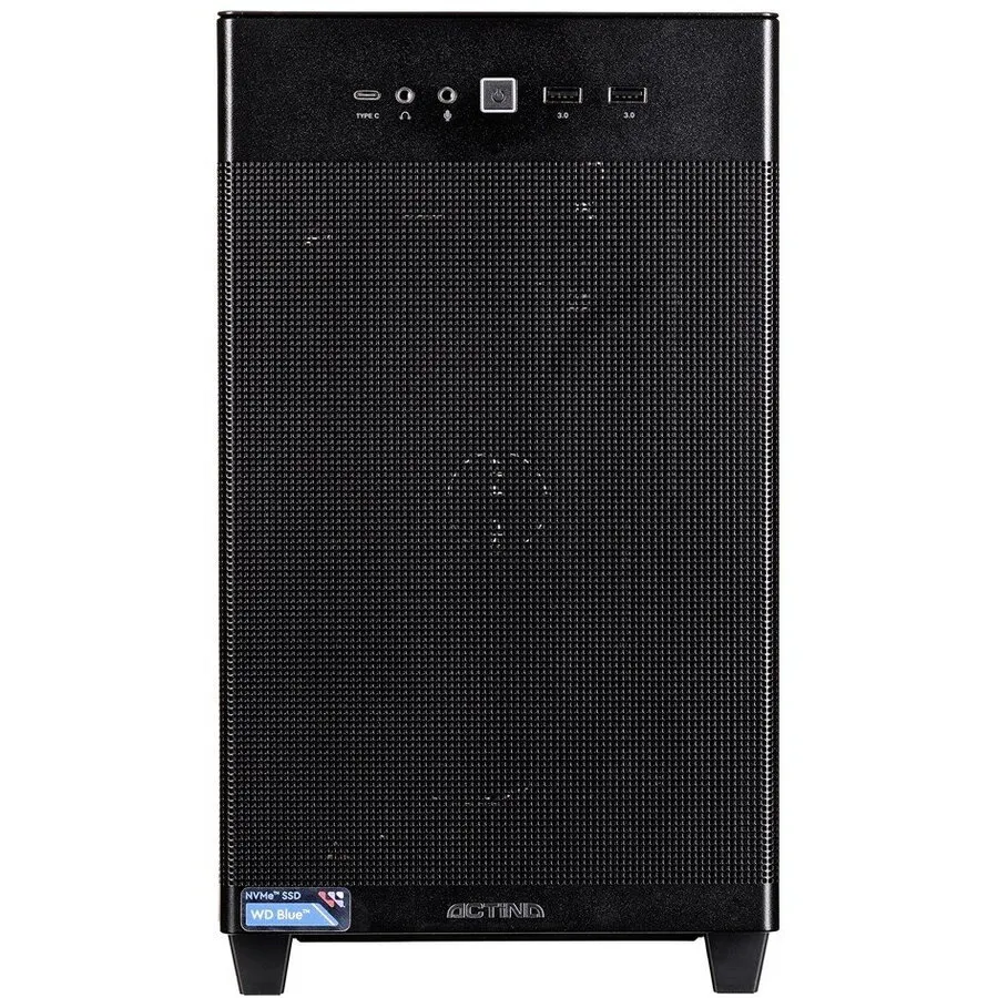 Actina Desktop PC Actina KOMACNGIP0532, Procesor AMD Ryzen™ 9 9900X, 32 GB DDR5-SDRAM, 1 TB SSD, Placa video NVIDIA GeForce RTX 5070 Ti, Windows 11 Home, Mini Tower, Black