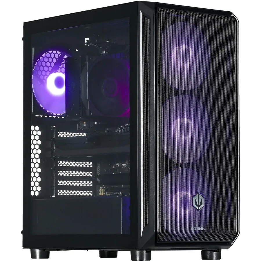 Actina Desktop PC Actina Midi Tower, AMD 8700F 8 C / 16 T, 4.1 GHz - 5 GHz, 32 GB RAM, 2 TB SSD, AMD RX 9070 16 GB, Fara sistem de operare