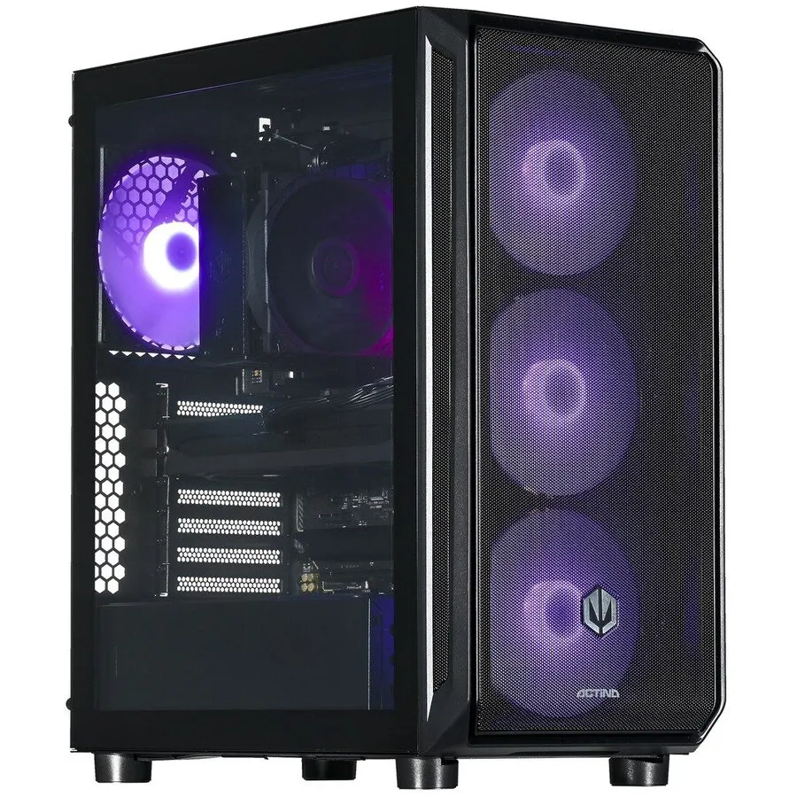 Actina Desktop PC Actina Midi Tower, AMD Ryzen™ 7 8700F, 32 GB RAM, 1 TB SSD, NVIDIA GeForce RTX 5060 8 GB, Fara sistem de operare