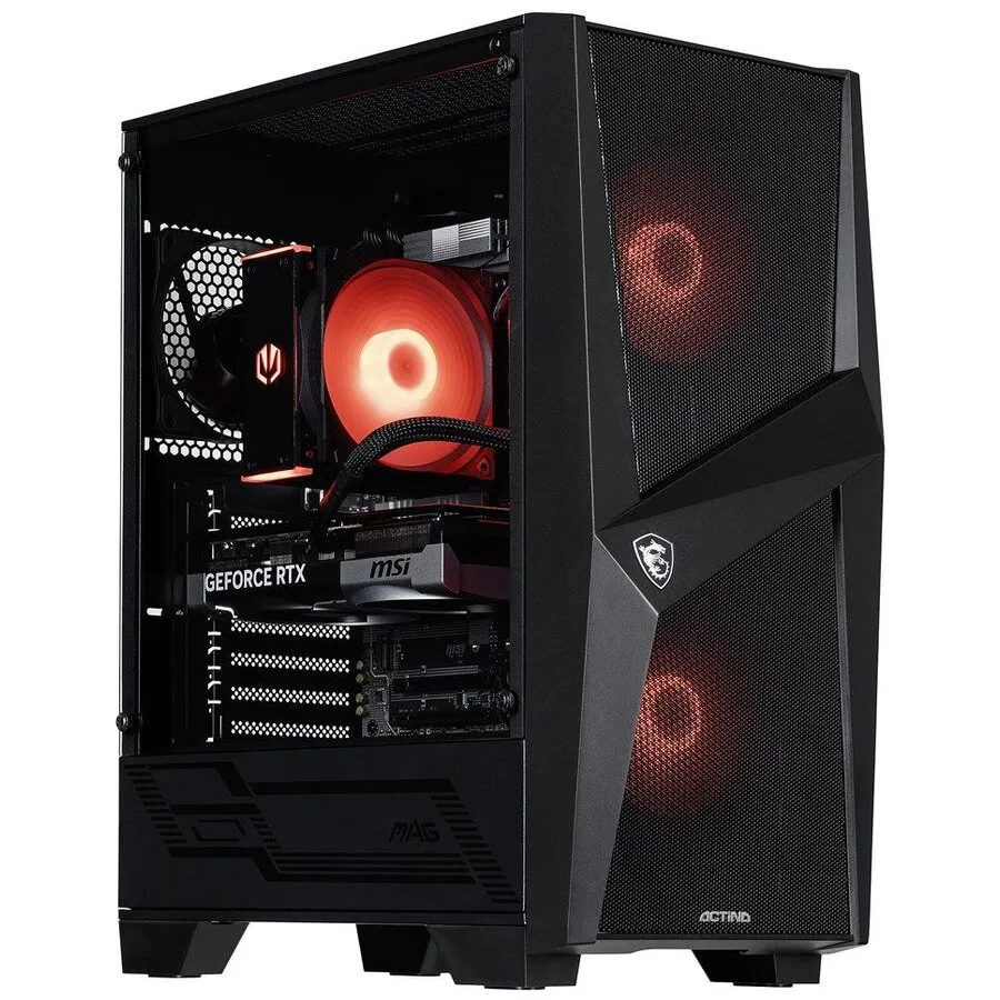 Actina Desktop PC Actina Midi Tower, AMD Ryzen 9 7900 12 C / 24 T, 3.7 GHz - 5.4 GHz, 32 GB RAM, 1 TB SSD, NVIDIA GeForce RTX 5070 Ti 16 GB, Fara sistem de operare