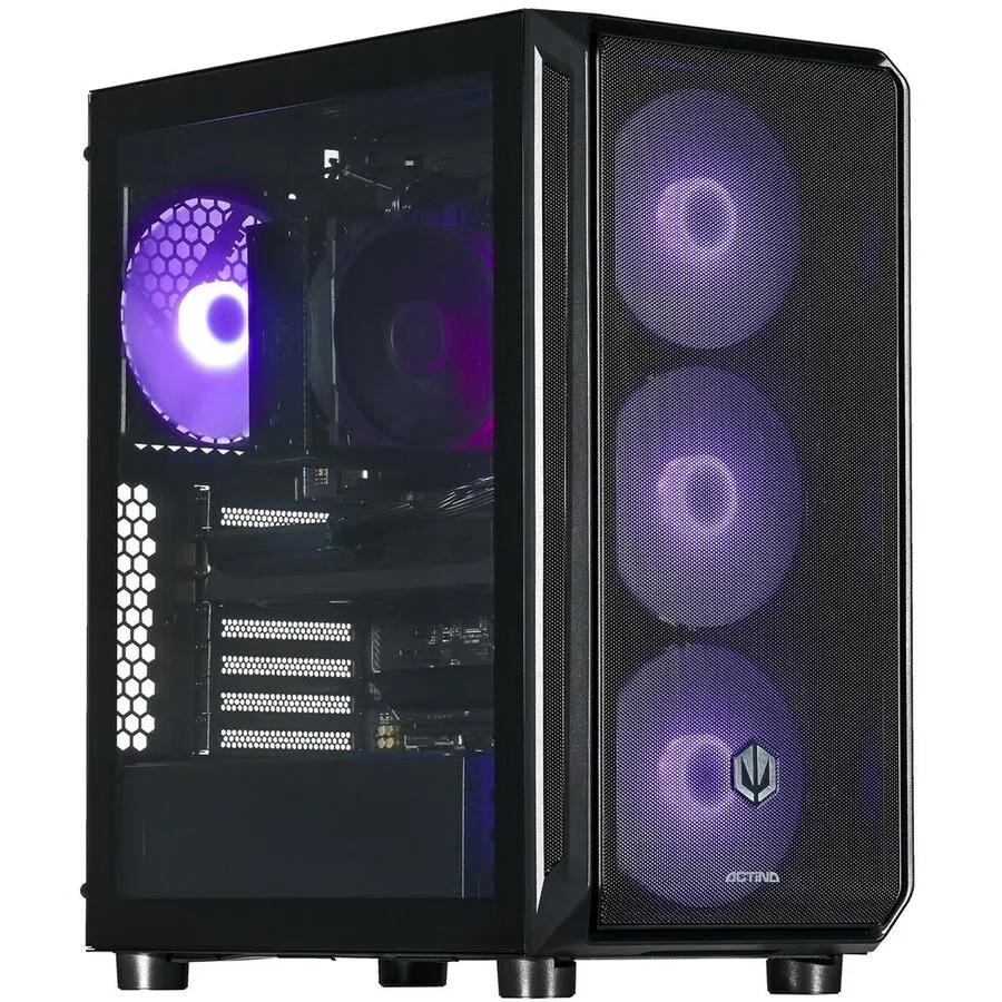 Actina Desktop PC Actina, Ryzen 7 7700, 32 GB RAM, 1 TB SSD, Negru