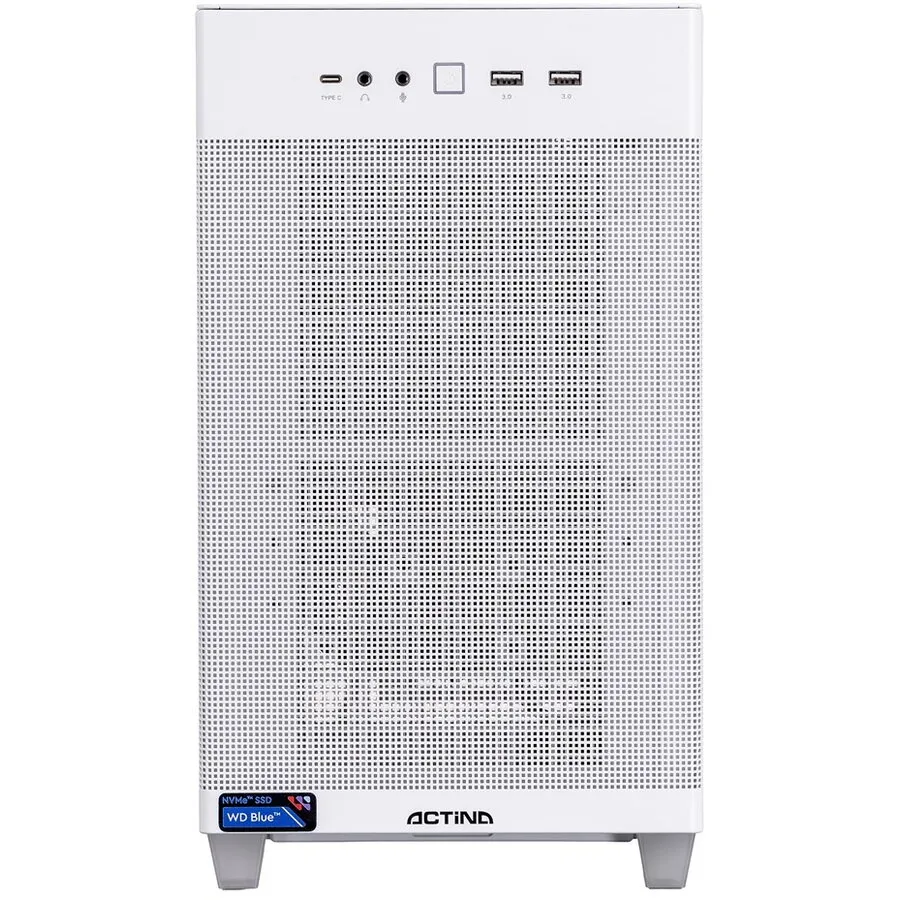 Actina Sistem desktop Actina KOMACNGIP0523, procesor AMD Ryzen™ 7 8700F, 32 GB DDR5-SDRAM, 1 TB SSD, AMD Radeon RX 9060 XT, Mini Tower, No OS, Alb