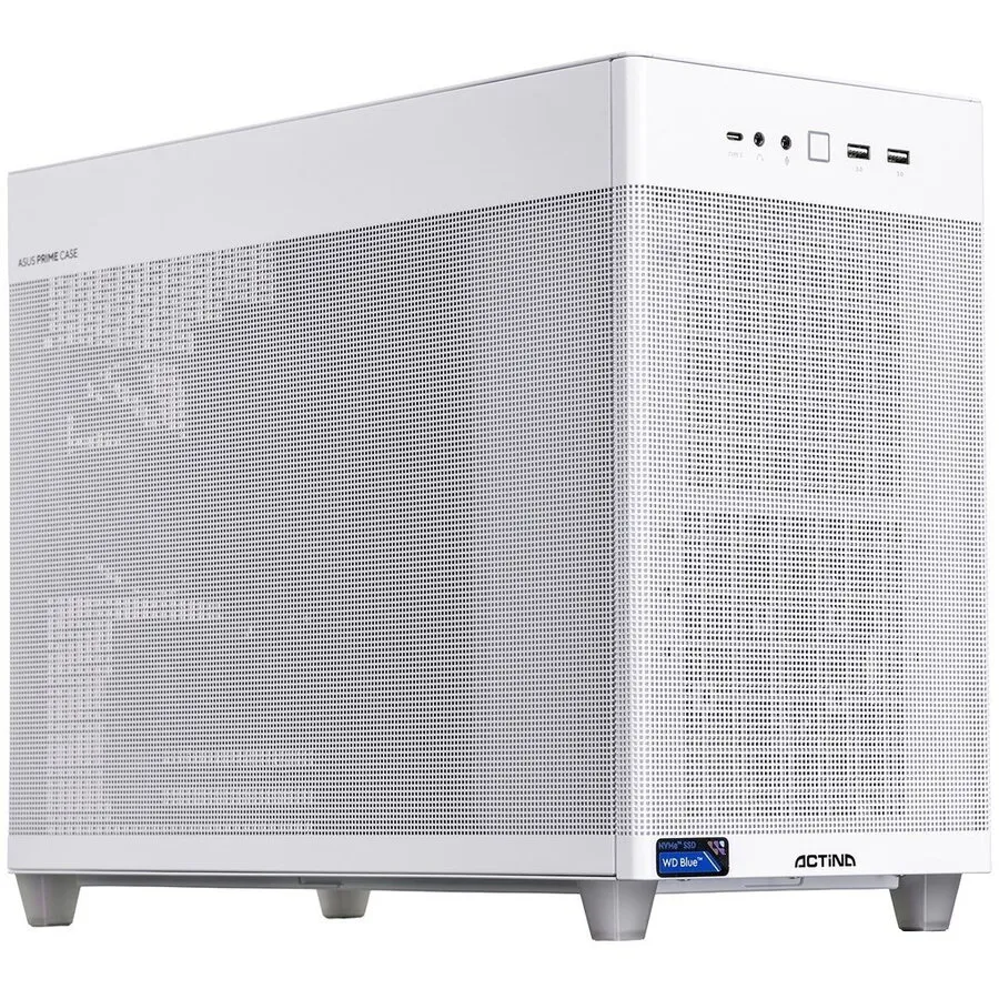 Actina Sistem Desktop PC Actina 5901443430599, AMD Ryzen 7 8700F, 32 GB RAM, 1 TB SSD, AMD Radeon RX 9070 XT, Mini Tower, Alb