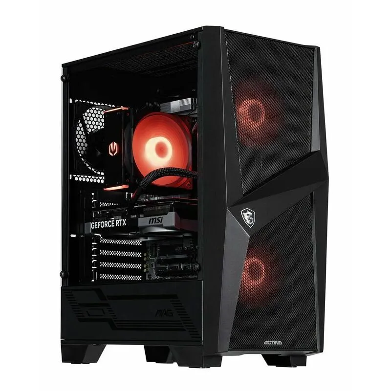 Actina Sistem Desktop PC Actina KOMACNGIP0384, AMD Ryzen 7 8700F, 32 GB DDR5-SDRAM, 1 TB SSD, NVIDIA GeForce RTX 5070, Midi Tower, Negru