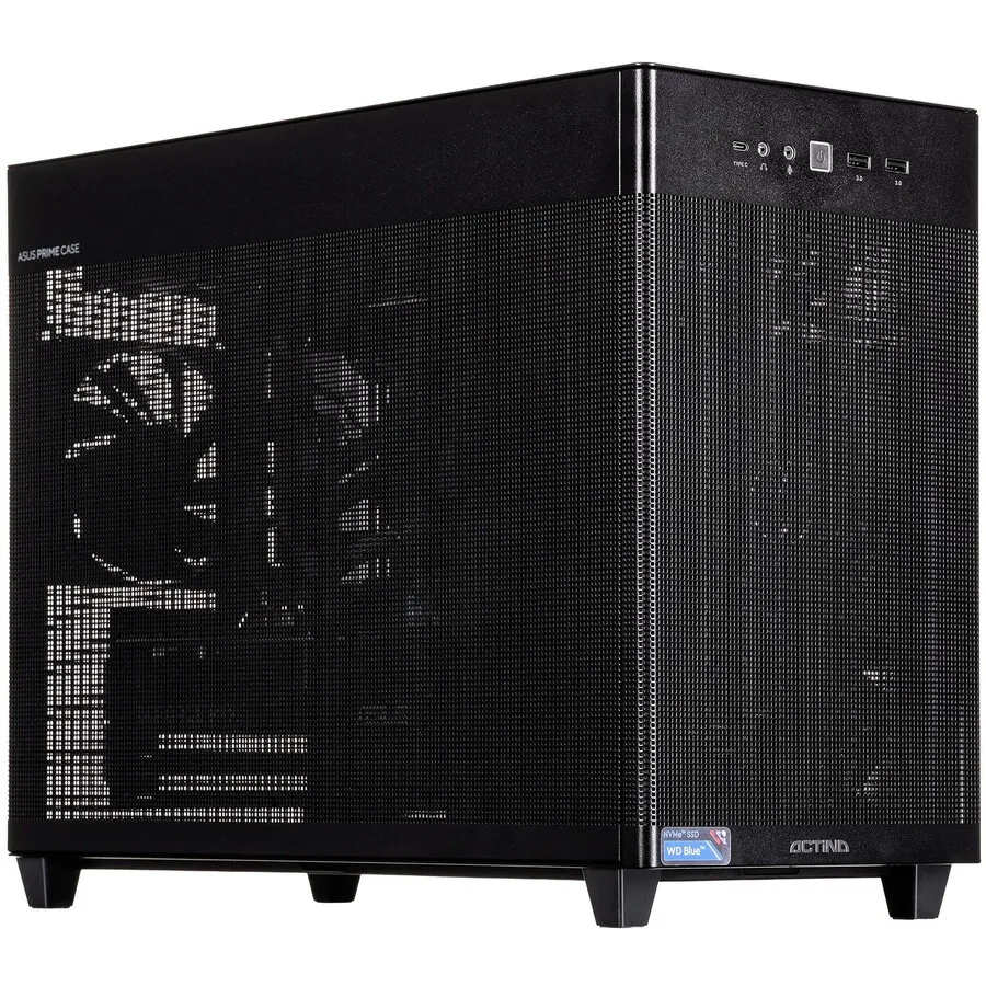 Actina Sistem Desktop PC Actina KOMACNGIP0501, AMD Ryzen 7 9700X, 32 GB DDR5-SDRAM, 1 TB SSD, NVIDIA GeForce RTX 5070 Ti, Windows 11 Home, Mini Tower, Negru