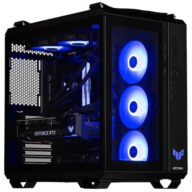 Actina Sistem PC Actina KOMACNGIP0181, AMD Ryzen™ 7 7800X3D, 32 GB DDR5-SDRAM, 2 TB SSD, NVIDIA GeForce RTX 5080, Midi Tower, Negru