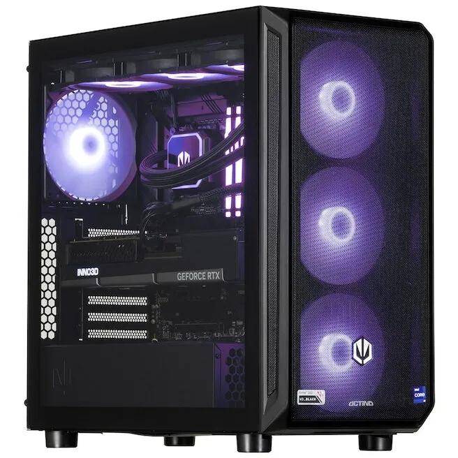 Actina Sistem PC Actina KOMACNGIP0188, AMD Ryzen™ 7 9800X3D, 32 GB DDR5-SDRAM, 2 TB SSD, NVIDIA GeForce RTX 5080, Midi Tower, Negru
