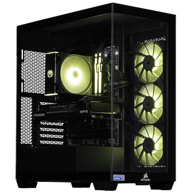 Actina Sistem PC Actina KOMACNGIP0206, AMD Ryzen™ 7 8700F, 32 GB DDR5-SDRAM, 2 TB SSD, NVIDIA GeForce RTX 5070 Ti, Midi Tower, Negru