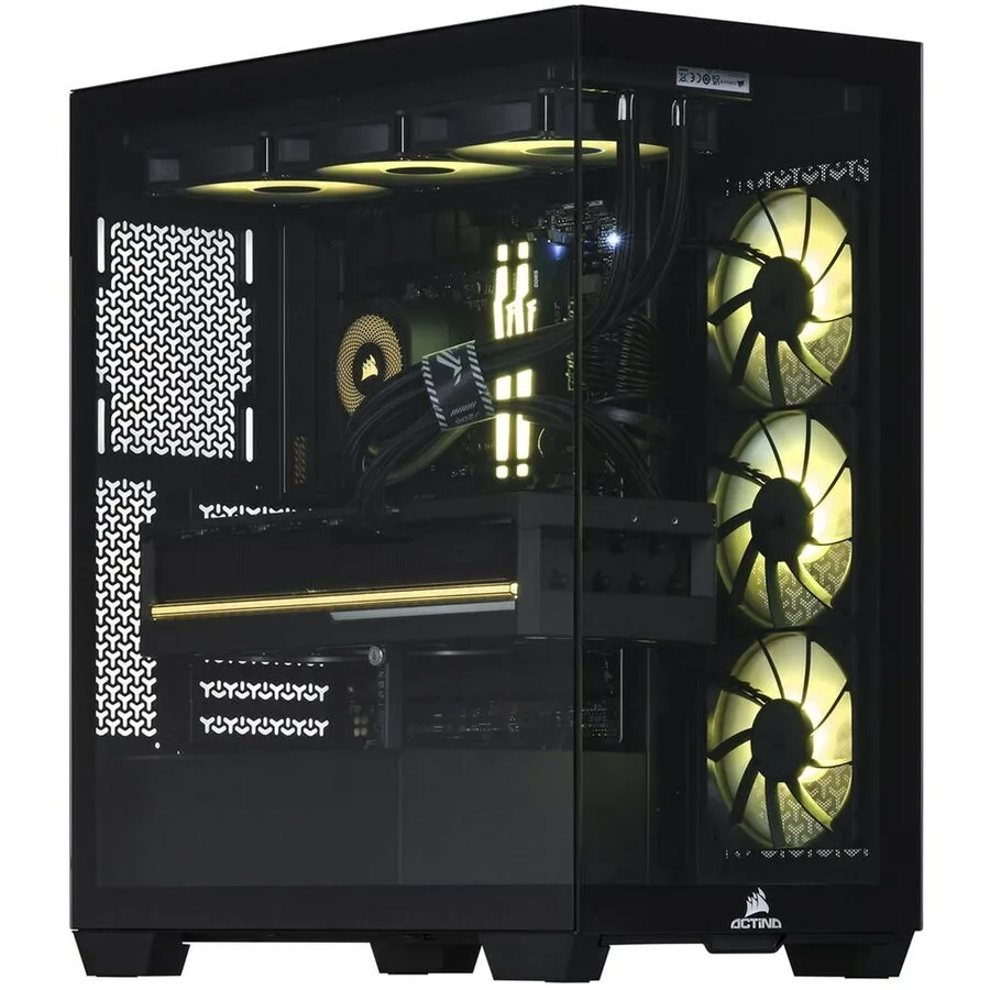 Actina Sistem PC Actina KOMACNGIP0215, AMD Ryzen™ 7 7800X3D, 32 GB DDR5-SDRAM, 2 TB SSD, NVIDIA GeForce RTX 5080, Windows 11 Home, Midi Tower, Negru