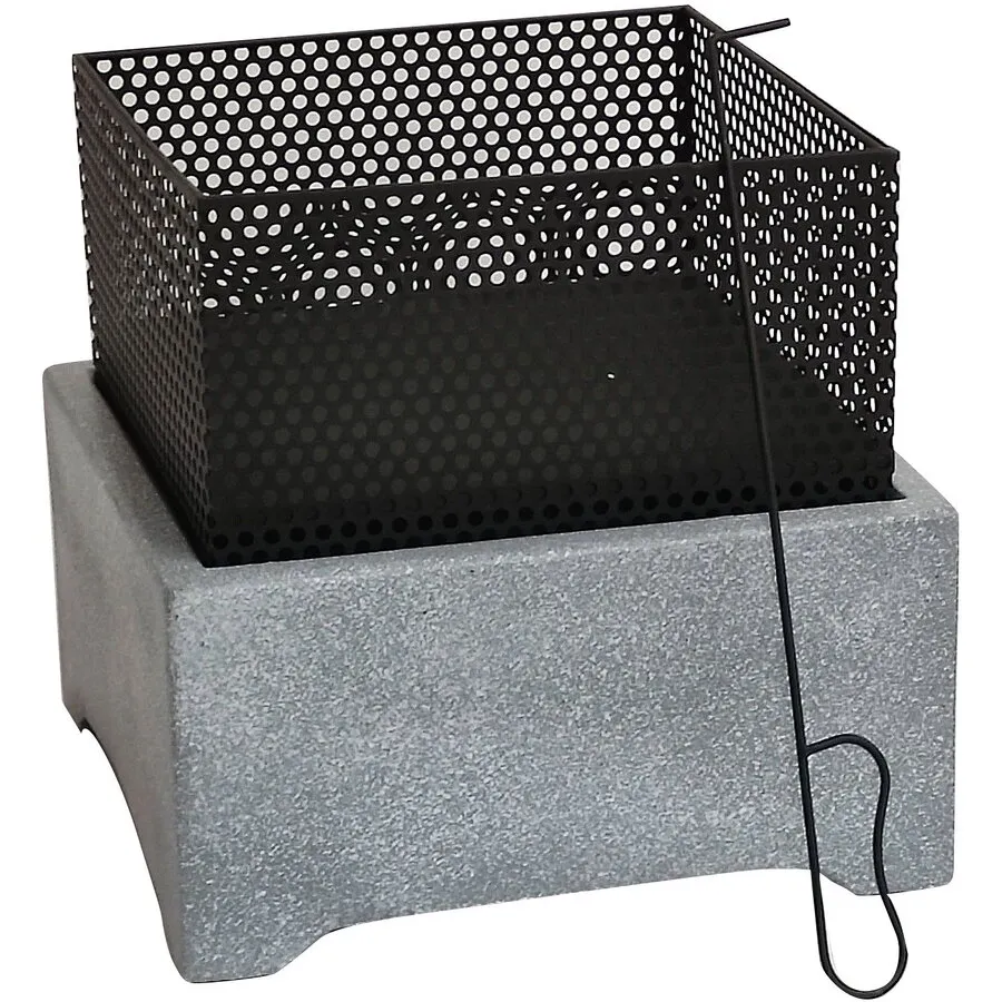 ACTIVA Semineu de terasa din piatra artificiala MgO Activa Idaho 35 x 35 cm 15178