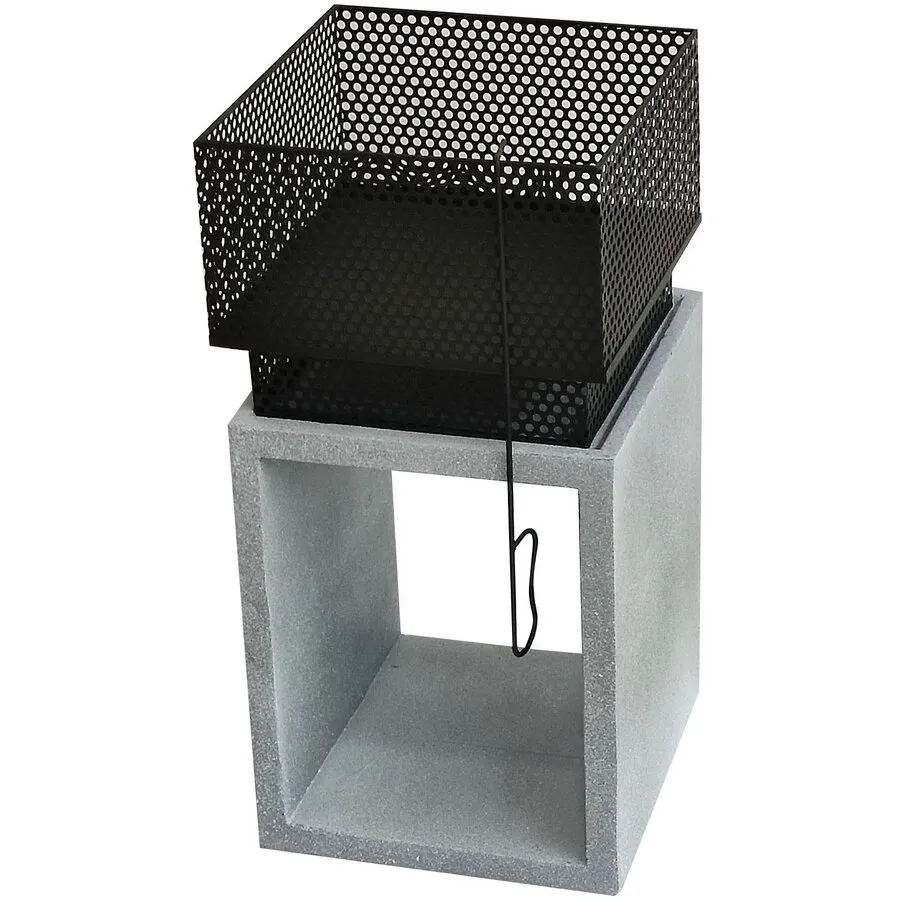 ACTIVA Semineu de terasa din piatra artificiala MgO Activa Ohio 35 x 35 cm 15179