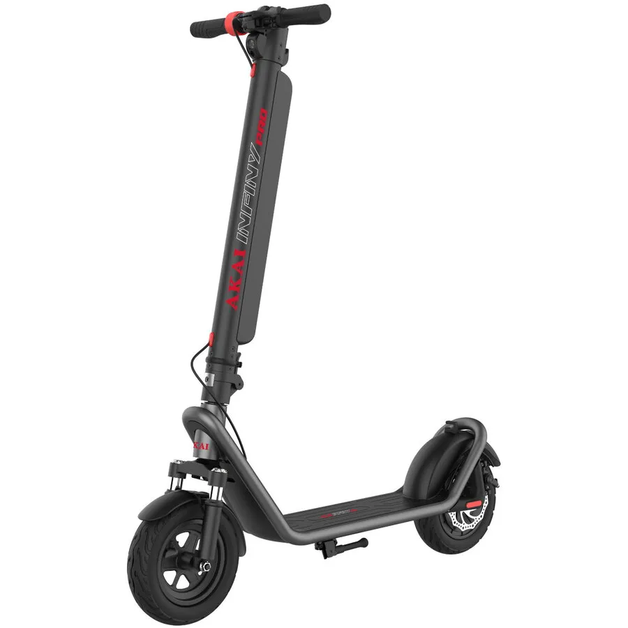 Akai Trotineta electrica Akai Infiny Pro, Baterie detasabila cu 6 sisteme de protectie, Autonomie 60 Km, motor 450 W, Frana Disc, Negru