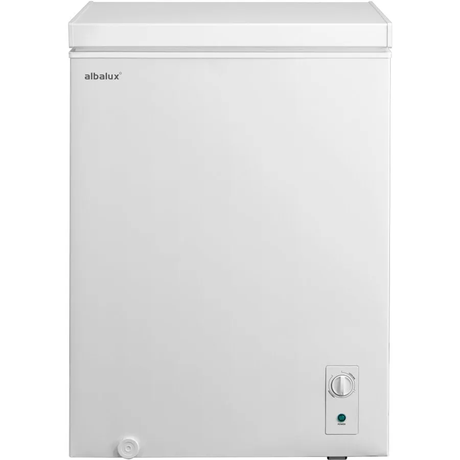 Albalux Lada Frigorifica Albalux AXLF156E, 143 L, Clasa energetica E, Dubla functionare frigider/congelator, Termostat reglabil, Orificiu drenaj, Alb