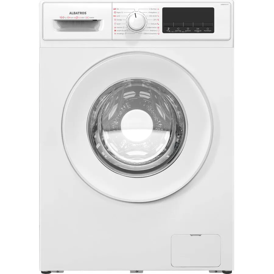 Albatros Masina de Spalat Rufe Frontala Albatros AWMI14107, 10KG, 1400RPM, 16 Programe, Clasa A,  Alb