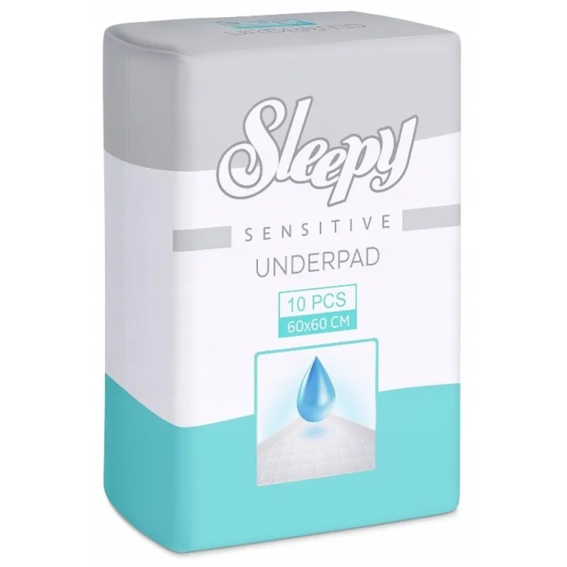 Aleze Igienice Sleepy Sensitive, 60 x 60 cm, 10 Bucati