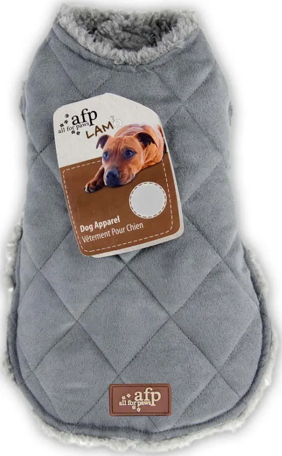 ALL FOR PAWS LAMBSWOOL Haină pentru câini, Diamant, Gri