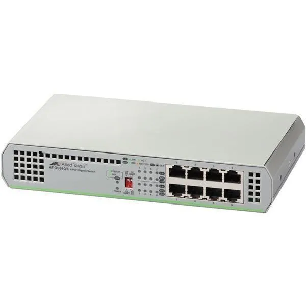 ALLIED&nbsp;TELESIS Switch Allied Telesis AT-GS910/8-50, Gigabit, 8 Porturi (AT-GS910/8-50)