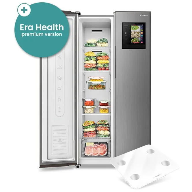 Allview Frigider Smart Allview ERA Side by Side FS400 + Cantar ERA Scale SB1 + Aplicatia ERA Health, 400 L