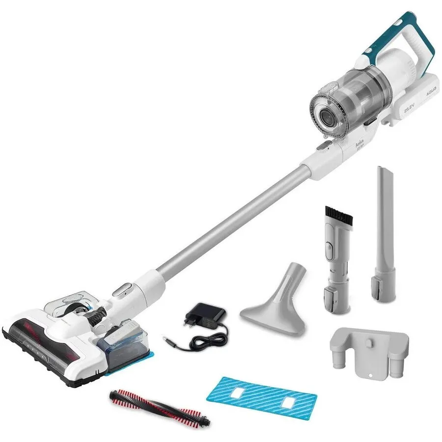 AMICA Aspirator vertical Amica VM 9003 Joran Aqua, 150 W, 80dB, 3 moduri de functionare, Alb-Albastru