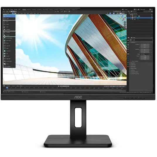 AOC Monitor AOC Q24P2Q 23.8 inch WQHD IPS 4ms 75Hz Black