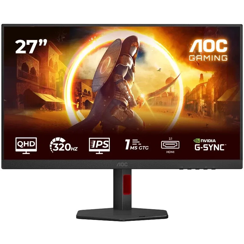 AOC Monitor Gaming Fast IPS LED AOC Q27G4SRU, 27 inch, QHD (2560 x 1440), HDMI, DisplayPort, 320 Hz, 1 ms, Negru