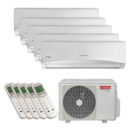Aparat Aer conditionat multisplit Ariston Prios 125 XC6 5 x 9000 BTU, functie Turbo, clasa A++