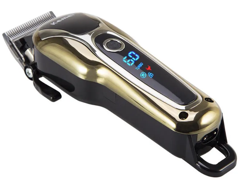 Aparat de tuns profesional Kemei KM1990 cu acumulator afisaj LCD lama reglabila