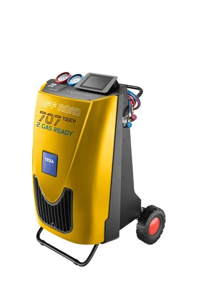 Aparat intretinere sistem aer conditionat KONFORT 707R OFF ROAD - R1234yf R134a, statie A C automata manuala, fara cuple incluse