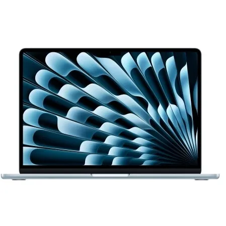 Apple Laptop Apple MacBook Air 13.6 inch, Liquid Retina, Apple M4 (CPU 10-core, GPU 8-core), 16GB RAM, 256GB SSD, US KB, macOS Sequoia, Albastru deschis