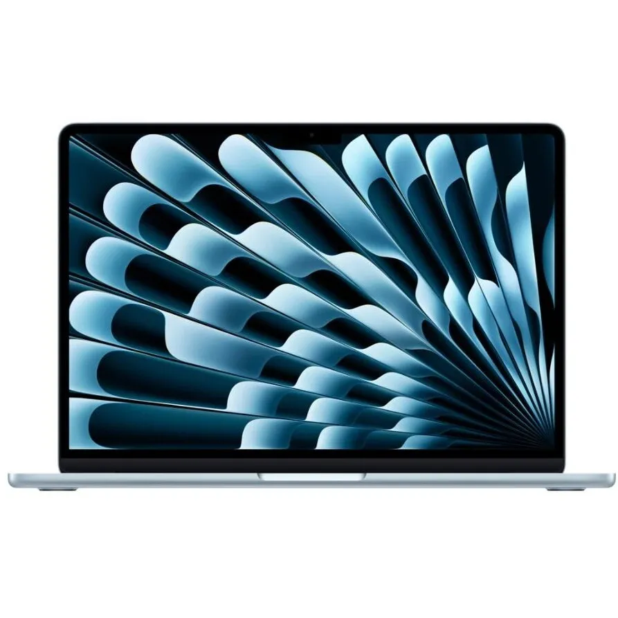 Apple Laptop Apple MacBook Air 13, Apple M4, 13.6 inch WQXGA, 16GB RAM, 256GB SSD, Mac OS, Albastru