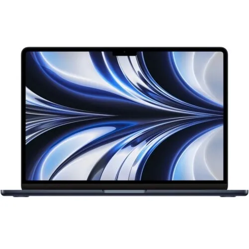 Apple Laptop Apple MacBook, Apple M2, 13.6 inch, 16GB RAM, 256GB SSD, Mac OS, Negru (INT Keyboard)