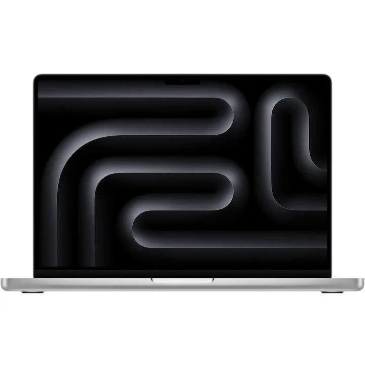 Apple Laptop Apple MacBook Pro, Z1FD000XV, 14.2 inch, 3024 x 1964 pixeli, procesor Apple M4 Max, 16 nuclee CPU, 40 nuclee GPU, 64GB RAM, 1TB SSD, macOS, Argintiu