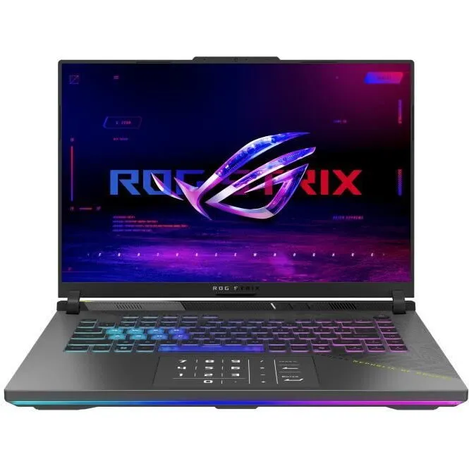 Asus Laptop Asus ROG Strix G16 2025 G614, G614FR-S5142, 16 inch, 2560 x 1600, AMD 9955HX 16 C / 32 T, 2.5 GHz - 5.4 GHz, 16 MB 64 MB cache, 16 GB DDR5, 1 TB SSD, Nvidia GeForce RTX 5070 Ti, Fara sistem de operare, Gri-Verde (INT Keyboard)