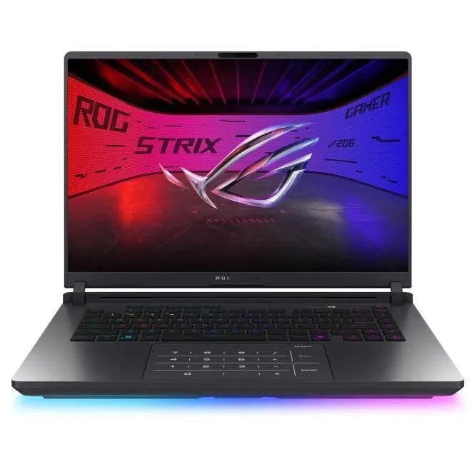Asus Laptop Asus ROG Strix G16, 2025, G615LR-S5082, 16 inch, WQXGA,  2560 x 1600, Intel Core Ultra 9, 275HX 24 C / 24 T, 2.7 GHz - 5.4 GHz, 40 MB cache, 28 W, 32 GB DDR5, 2 TB SSD, Nvidia GeForce RTX 5070 Ti, Fara sistem de operare, Gri (INT Keyboard)