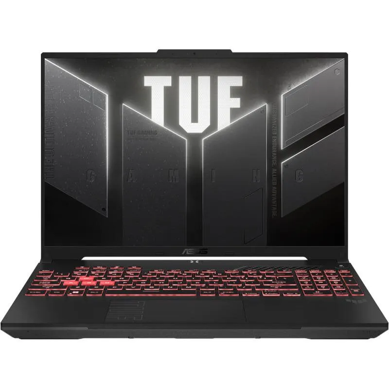 Asus Laptop ASUS TUF Gaming A16 FA607NUG-RL117, Procesor AMD Ryzen™ 7 7445HS pana la 4.7 GHz, 16 inch, Full HD+, 144Hz, 16GB RAM, 512GB SSD, nVidia GeForce RTX 4050 6GB, No OS, Negru/Gri