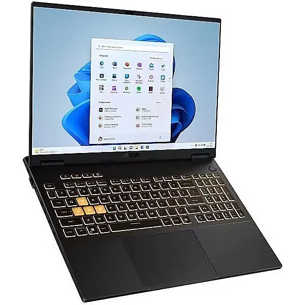 Asus Laptop Asus TUF Gaming F16 FX608JH-I5165W, Intel Core i5-13450HX, 16 inch, RAM 16 GB, SSD 512 GB, GeForce RTX 5050 Laptop GPU, Windows 11, Negru