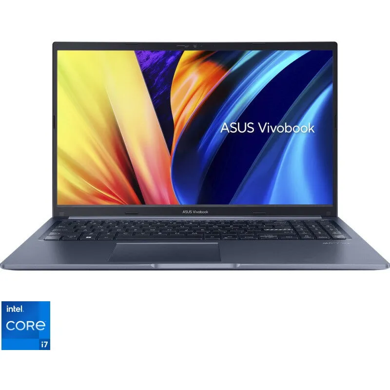 Asus Laptop Asus Vivobook 15, F1502VA-BQ1354, 15.6 inch, Full HD, Intel Core i7-13620H, 16GB DDR4, 512GB SSD, Intel UHD Graphics, No OS, Albastru inchis