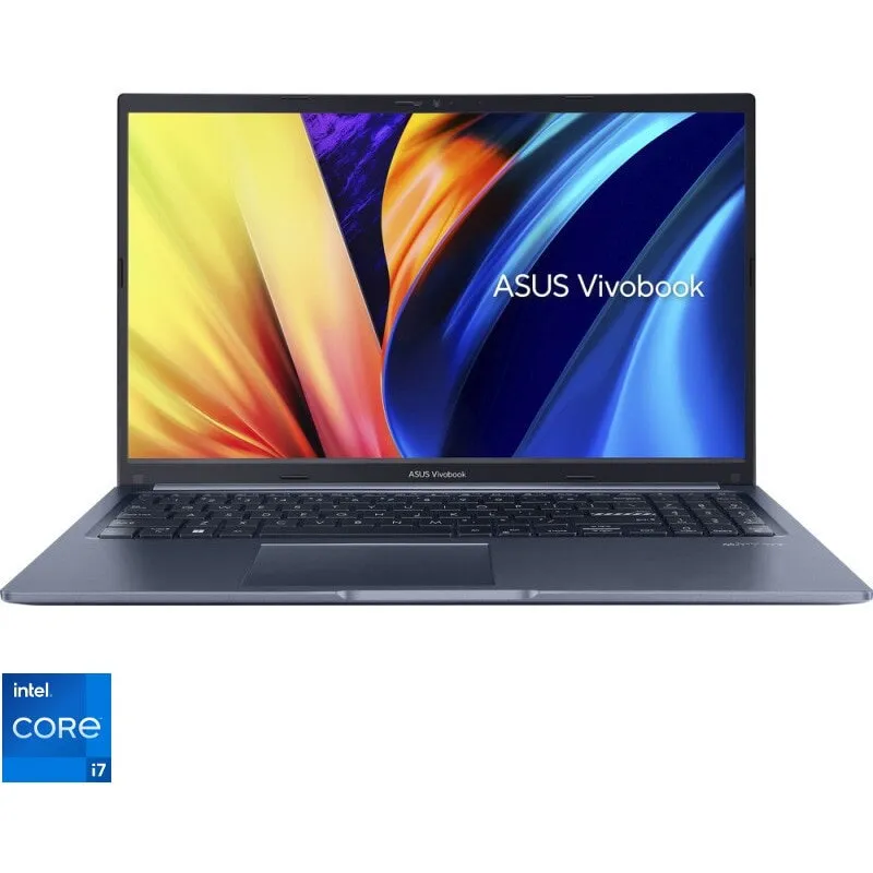 Asus Laptop Asus Vivobook 15 , X1502VA-BQ545, 15.6-inch, FHD (1920 x 1080) 16:9 aspect ratio, Intel® Core™ i7-13620H Processor 2.4 GHz (24MB Cache, up to 4.9 GHz, 10 cores, 16 Threads), 16GBRAM DDR4, 512GB, 60Hz, fara OS, Albastru inchis (INT Keyboard)