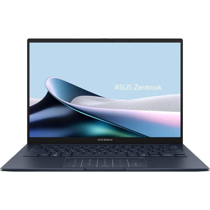 Asus Laptop Asus ZenBook UX3405CA, Intel Core Ultra 9 285H, 14 inch 3K, 16GB RAM, 1TB SSD, Windows 11 Pro, Albastru (Tastatura US) (INT Keyboard)