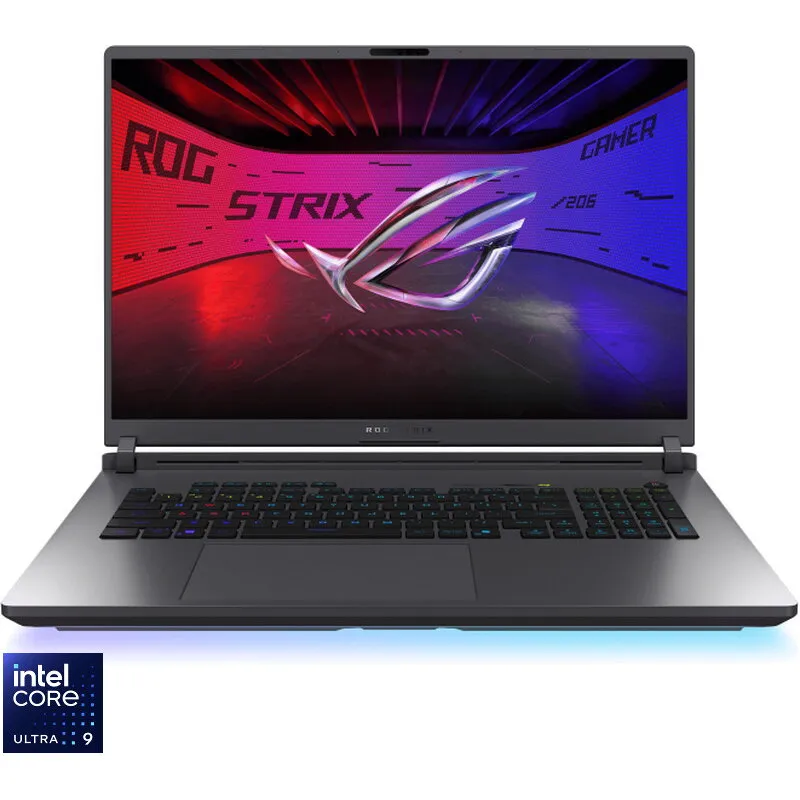 Asus Laptop Gaming ASUS ROG Strix G18, G815LW-S9050, 18-inch, 2.5K, 2560 x 1600, WQXGA, Intel® Core™ Ultra 9 275HX, 32GB DDR5, 2TB SSD, GeForce RTX 5080 16GB, No OS, Gri (INT Keyboard)