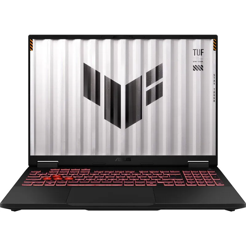 Asus Laptop Gaming ASUS TUF A16 FA608UM, Procesor AMD Ryzen™ 7 260 pana la 5.1 GHz, 16 inch, Full HD+, 165Hz, 16GB DDR5, 1TB SSD, NVIDIA GeForce RTX 5060 8GB, No OS, Negru/Gri