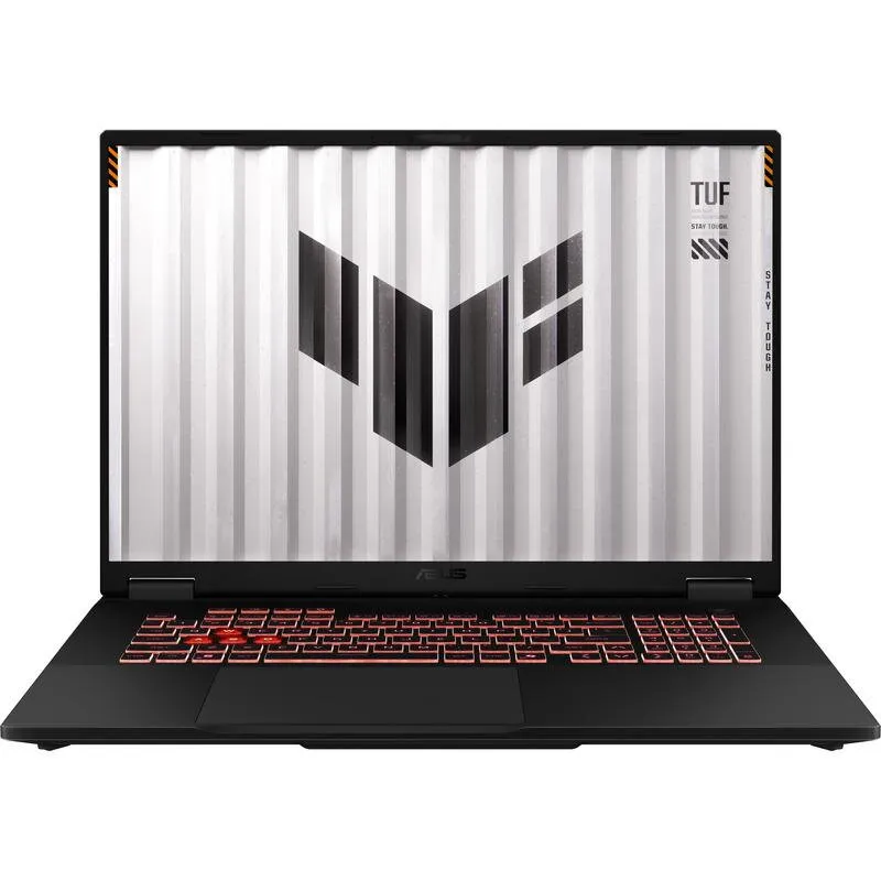 Asus Laptop Gaming ASUS TUF A18 FA808UM, Procesor AMD Ryzen™ 7 260 pana la 5.1 GHz, 18 inch, Full HD+, 144Hz, 16GB DDR5, 1TB SSD, NVIDIA GeForce RTX 5060 8GB, No OS, Negru/Gri
