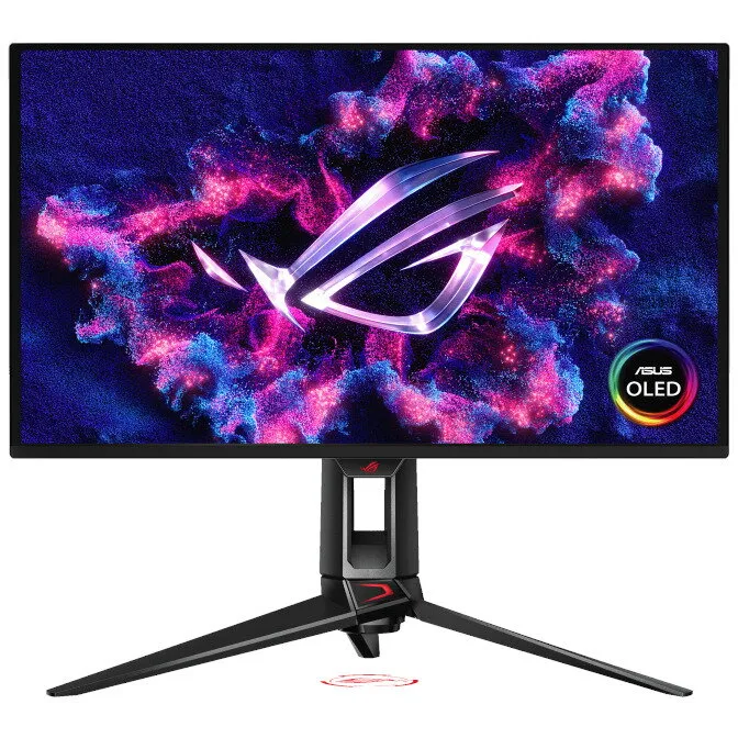 Asus Monitor LED Gaming, ASUS ROG Swift PG27UCDM, 27  inch, UHD (3840 x 2160), QD-OLED, HDMI, DisplayPort, Pivot, 240 Hz, 0.03 ms, Negru