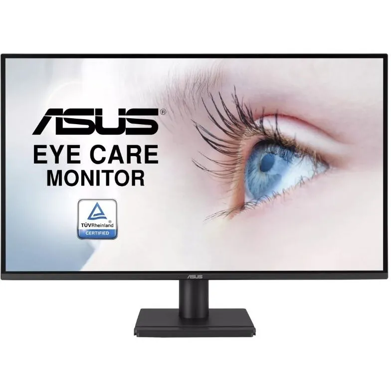 Asus Monitor LED IPS, ASUS VA27AQ, 27 inch, QHD, VGA, HDMI, DisplayPort, 75 Hz, 1 ms, Negru