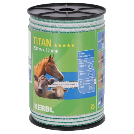 Banda gard electric Titan, Kerbl, 200 m, 12 mm