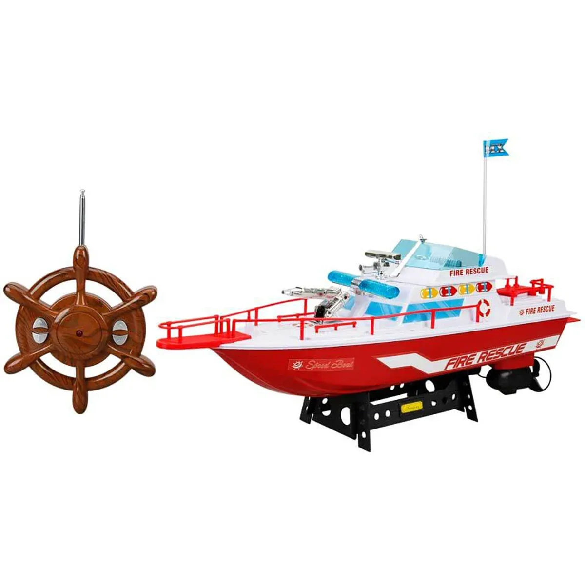 Barca cu telecomanda, Suncon, Pompieri, 45 cm