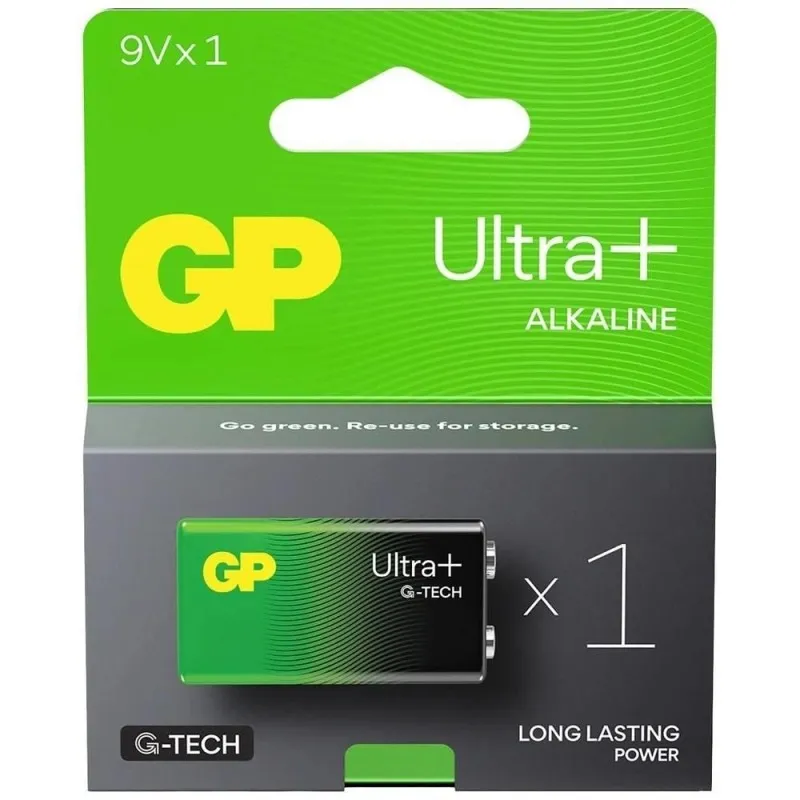 Baterie Alcalina UltraPlus GP 9V, 1 Bucata