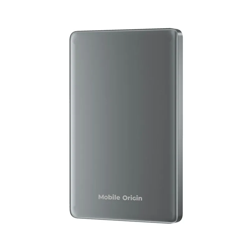 Baterie externa Mobile Origin PB4, 5000mAh, 20W, Incacrare Wireless 15W, USB-C, Gri